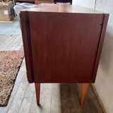 Scandinavian tv stand sideboard in teak 1960 vintage