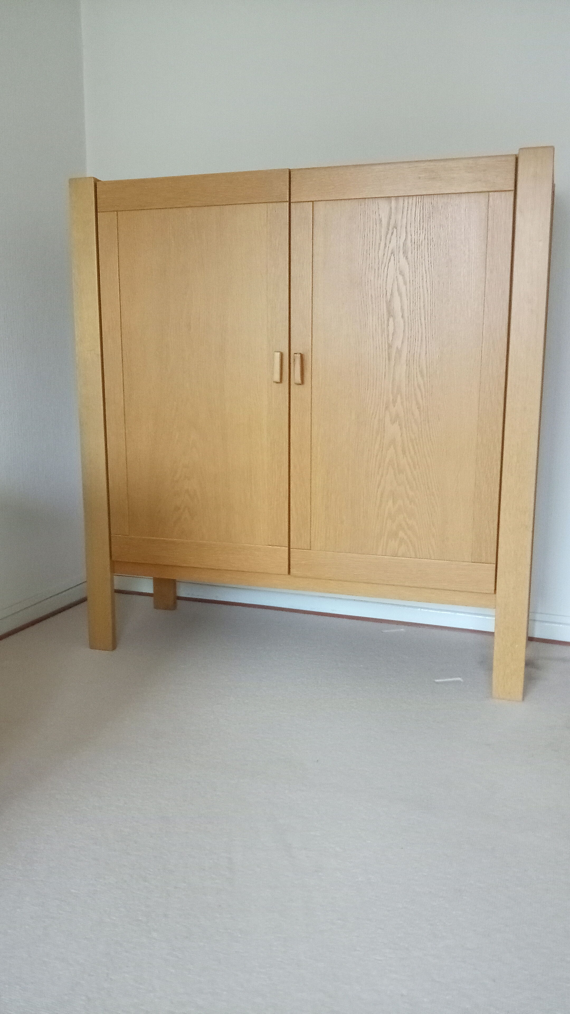 Danish brutalist cabinet in oak from the 70s