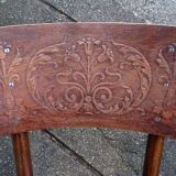 2 Fischel chairs circa 1910 sitting art nouveau bistro