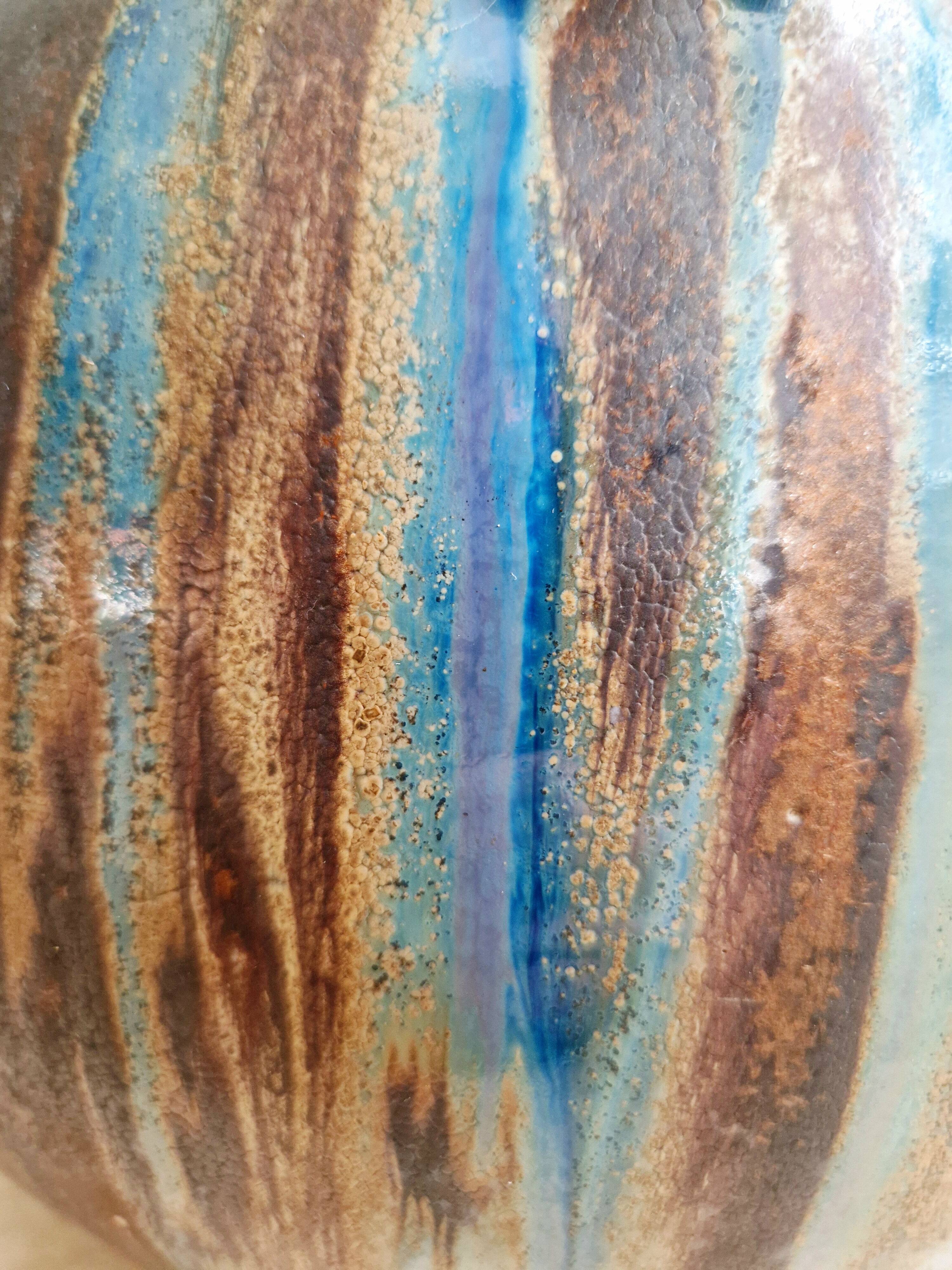 Large flamed stoneware vase, Roger Guérin