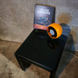 3 nesting coffee tables in smoked glass