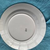 6 small plates with yellow borders and floral pattern gold antiques
