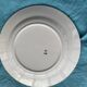 6 small plates with yellow borders and floral pattern gold antiques
