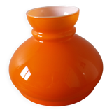 Abat-jour globe opaline orange
