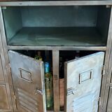 Storage furniture in steel and wood