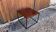 Table d'appoint minimaliste en bois & acier noir