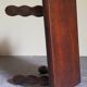 Wooden footrest stool turned solid vintage