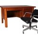 Desk with task chair, 1970s, United States