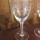 Suite de 8 verres à vin en cristal