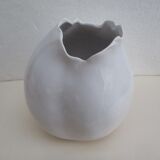 Set of two design white vases