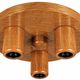 1960s 1970s Ceiling Lamp Brutalist Japandi Style Made in Germany
