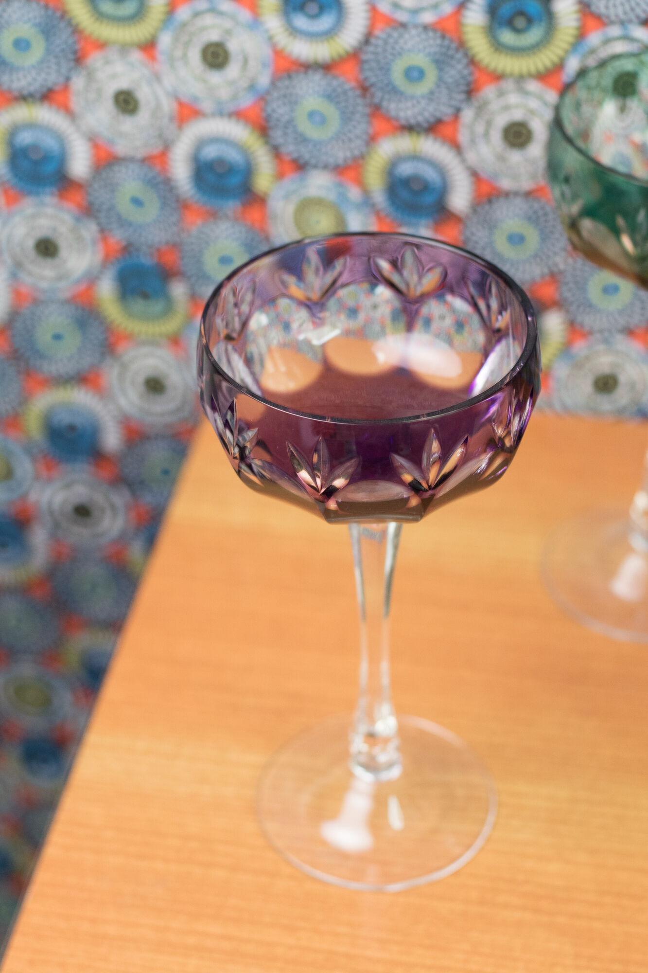 Lot of 5 champagne glasses Martini WMF crystal cabinet