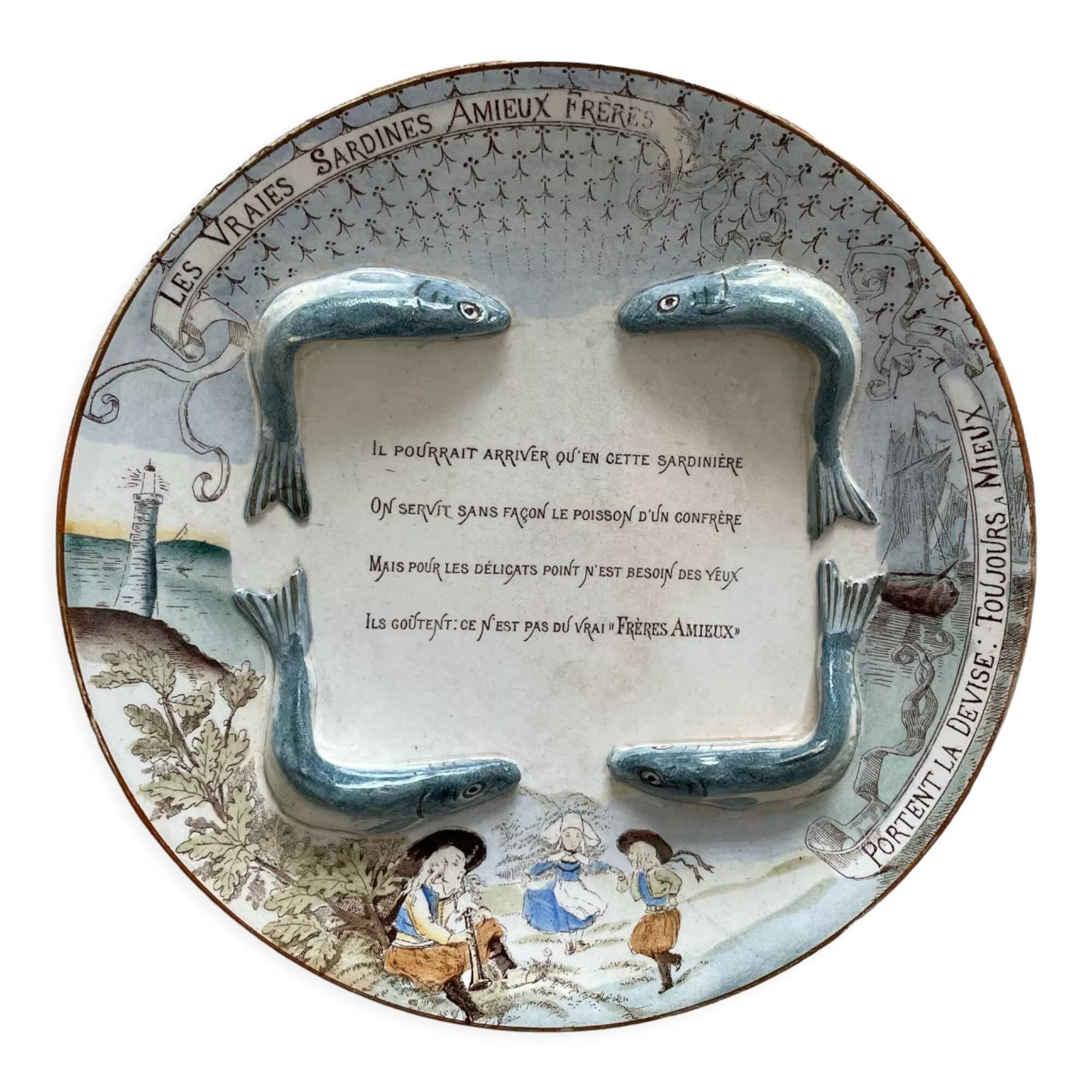 Old slurry plate Amieux Frères