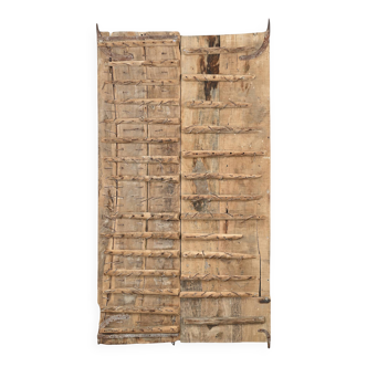 Nandra - Ancienne porte indienne en bois massif n°2