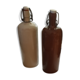 Enamelled terracotta bottles