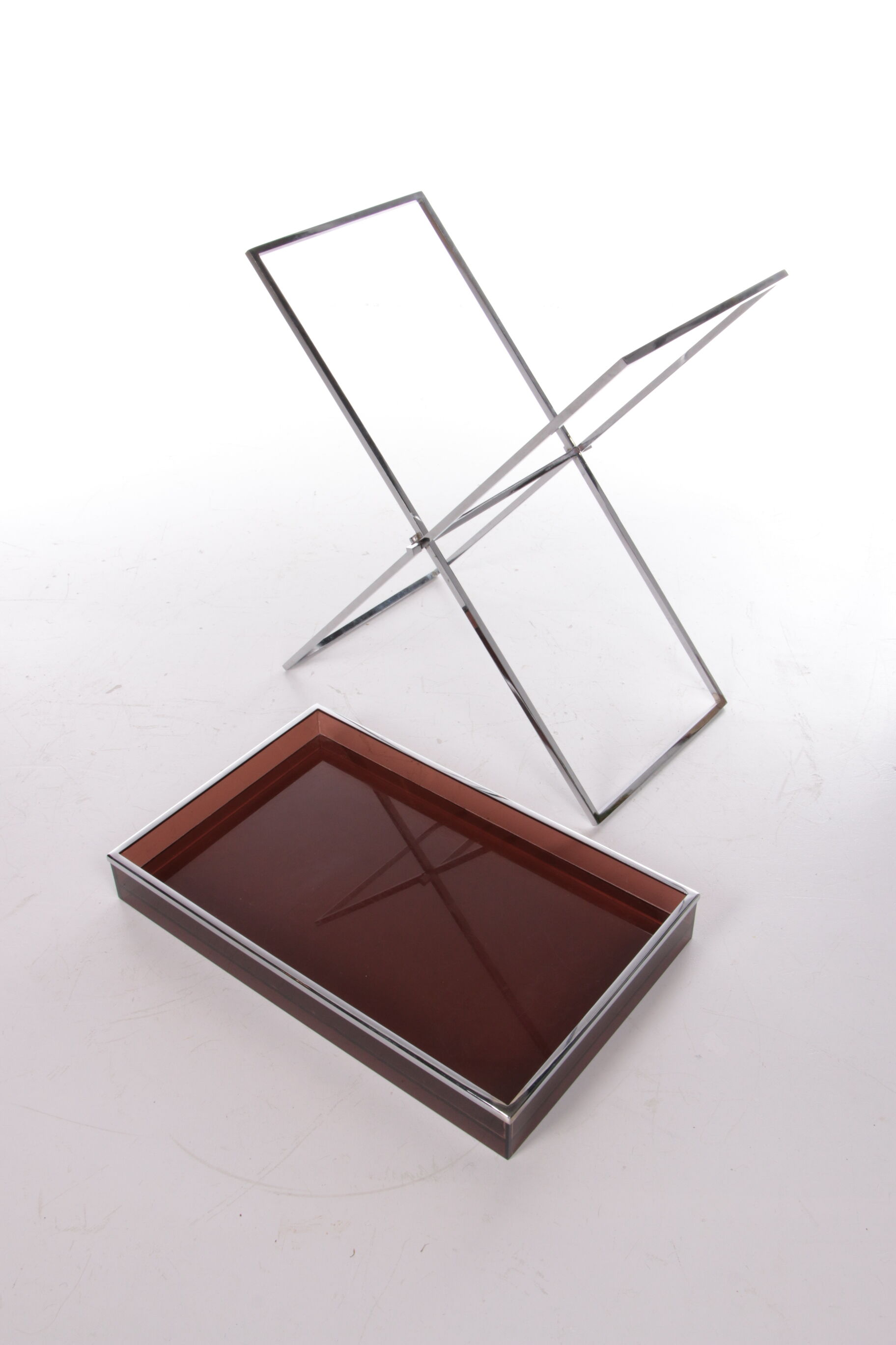 Vintage plexiglas sidetable 1970 France