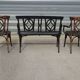 Baumann living room, 1910, bench, armchair and bistro chair