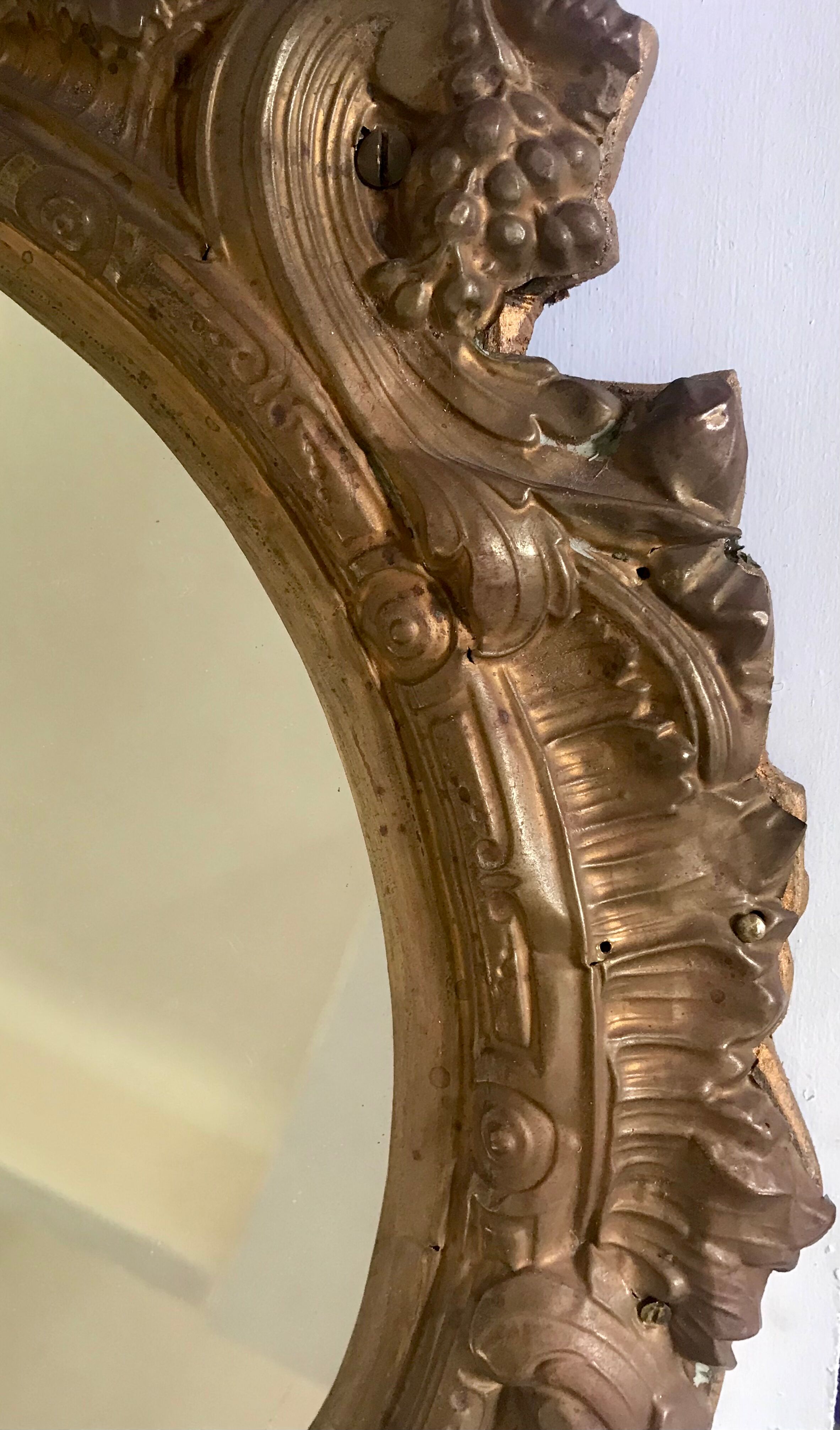 Brass mirror
