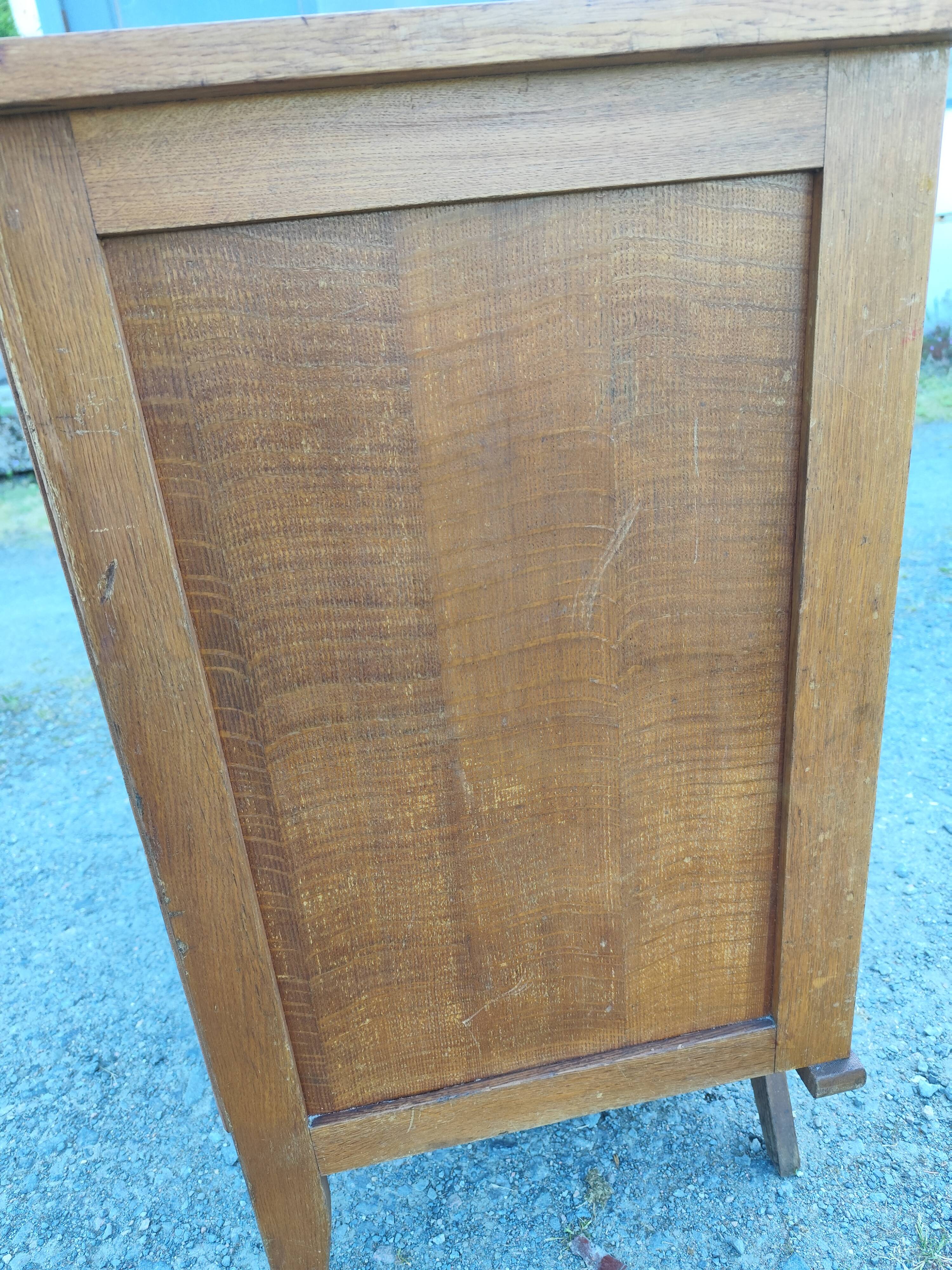 Vintage 4-drawer bamboo rattan chest of drawers