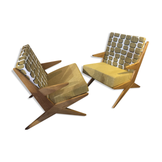 Pair armchairs