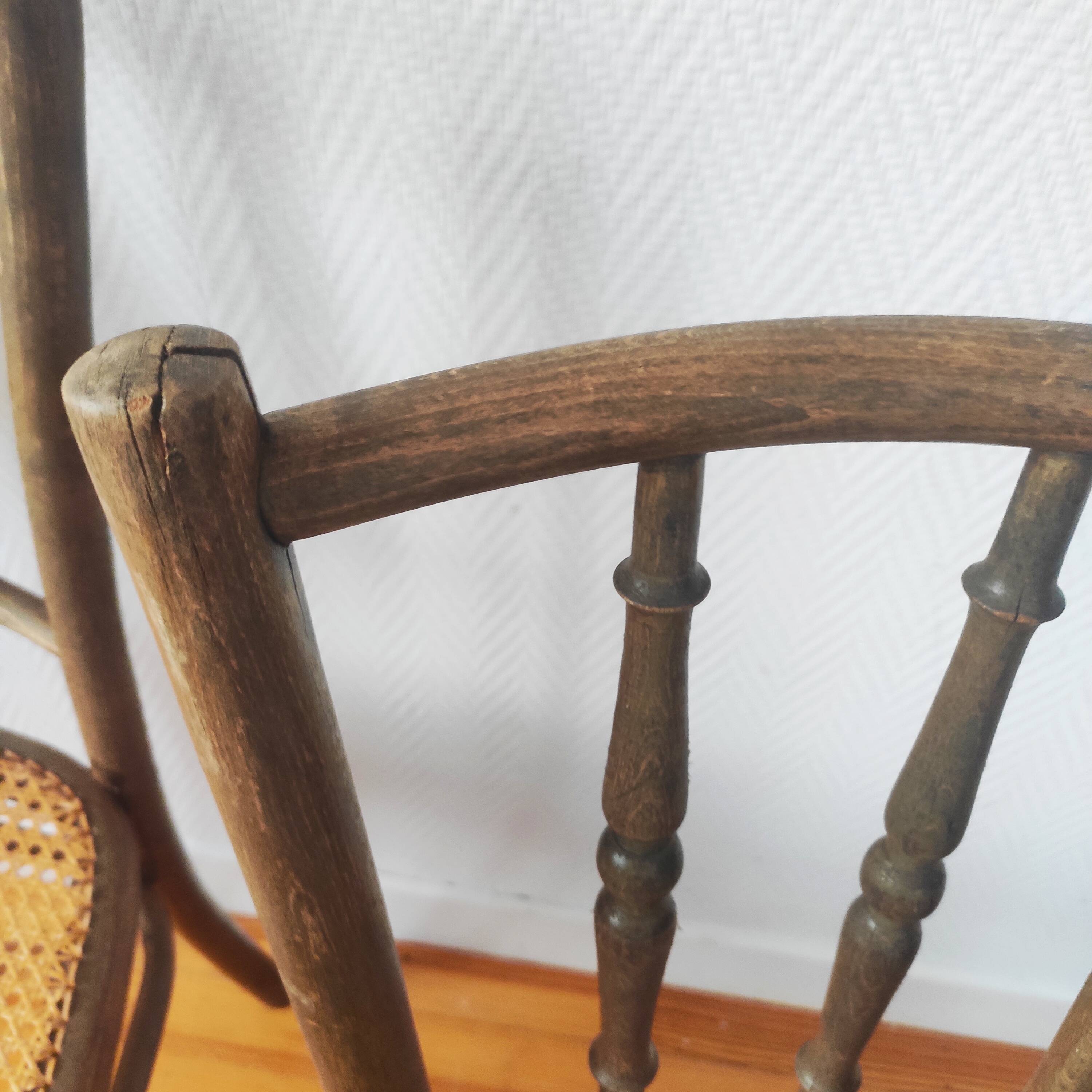 Pair of antique Josef Hofmann chairs