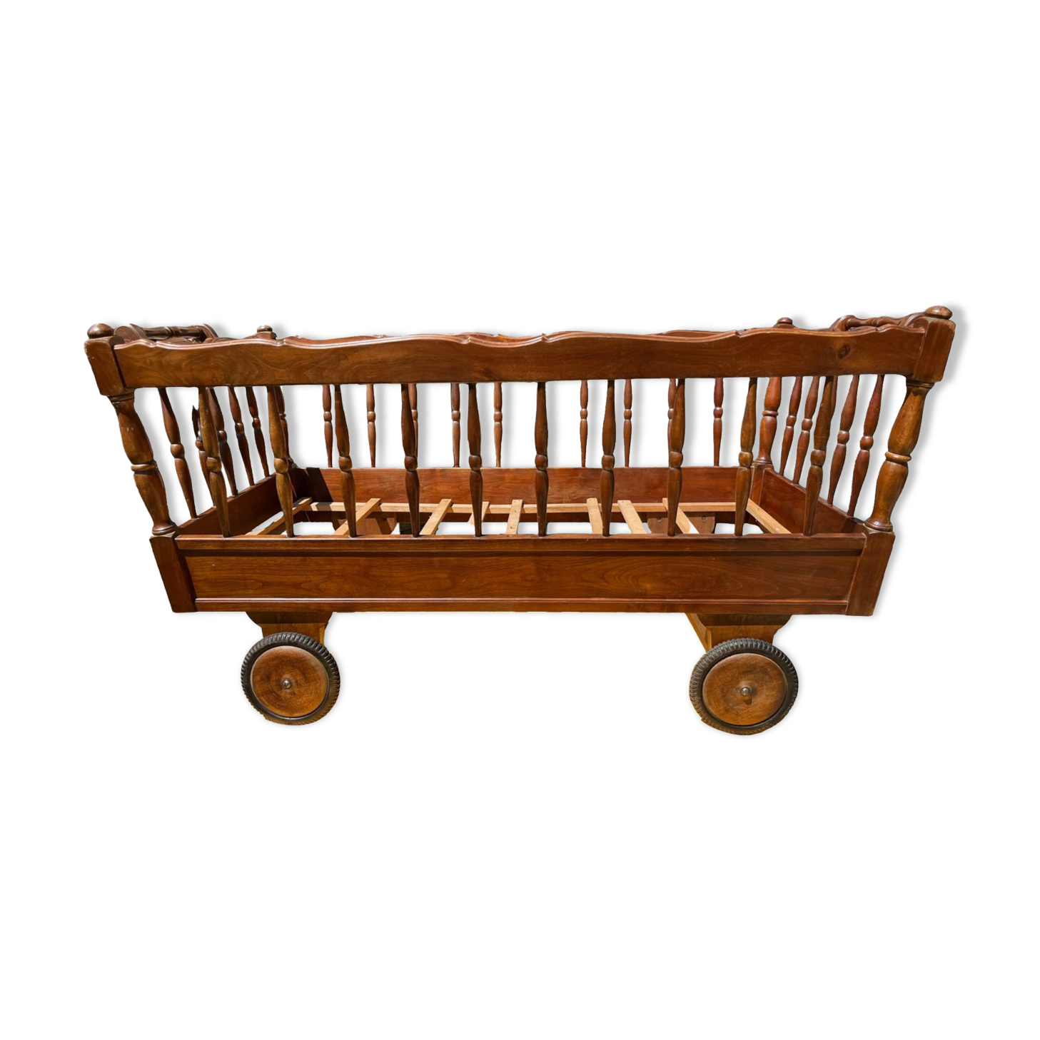 Vintage walnut children's bed