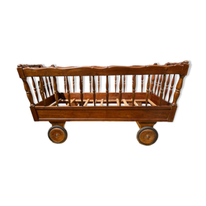 Lit enfant noyer vintage