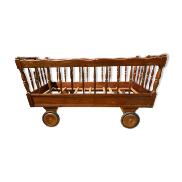 Lit enfant noyer vintage
