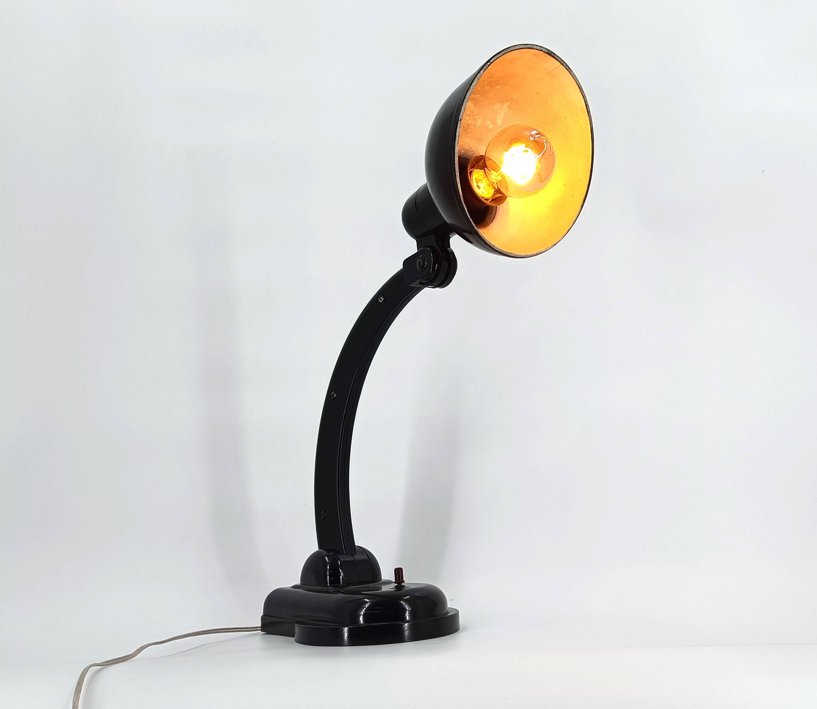 Art deco bakelite desk lamp, 1950s