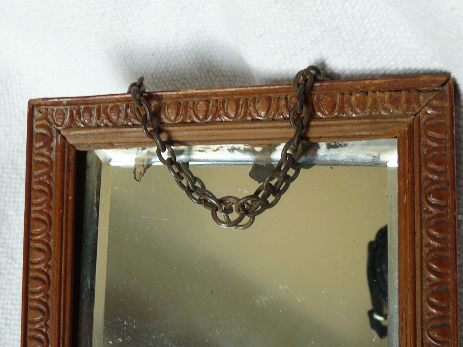 Miroir biseauté 19ème 14x20cm