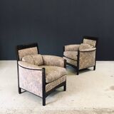 Postmodern Peggy Lounge Chairs by Umberto Asnago for Giorgetti, Italy, 1980s, Set of 2