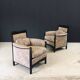 Postmodern Peggy Lounge Chairs by Umberto Asnago for Giorgetti, Italy, 1980s, Set of 2