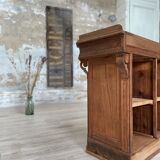 Solid oak box countertop, circa 1900.