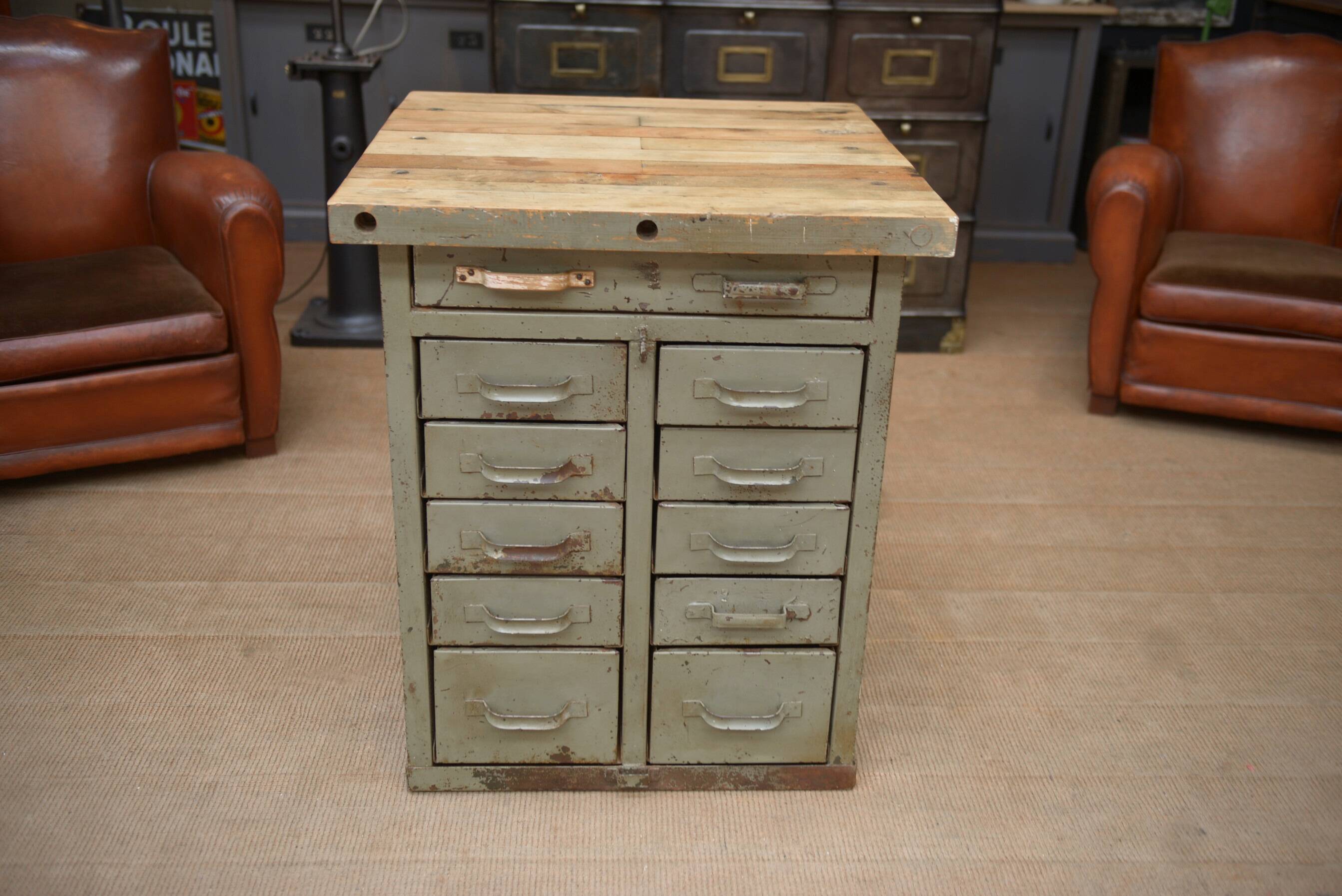 Military metal drawer unit 1950