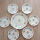 Set of flat dessert service and 6 plates l'Amandinoise St-Amand
