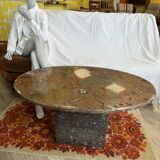 Table basse en marbre 70s