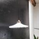 Opaline glass pendant light
