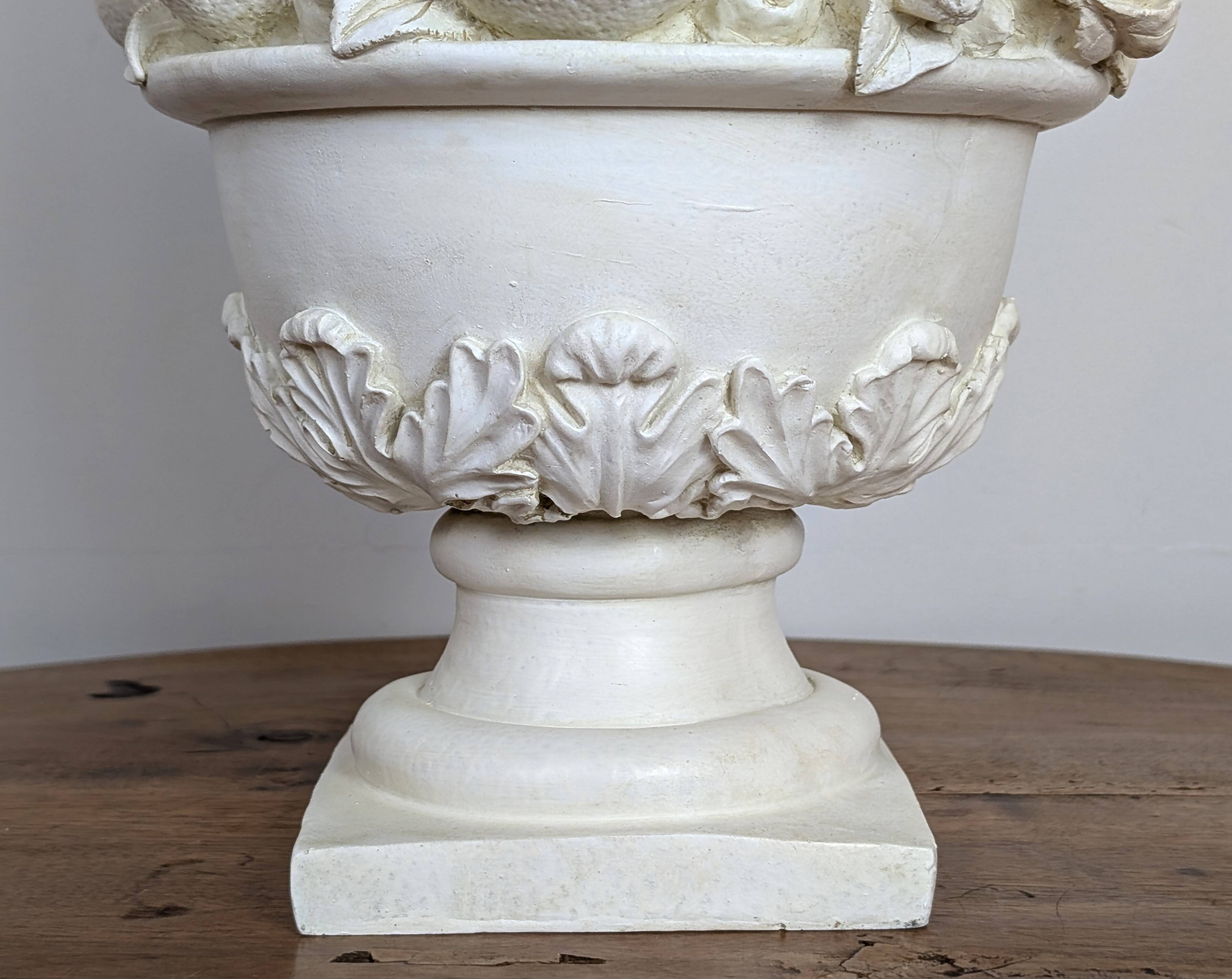 Plaster "lemon" bowl