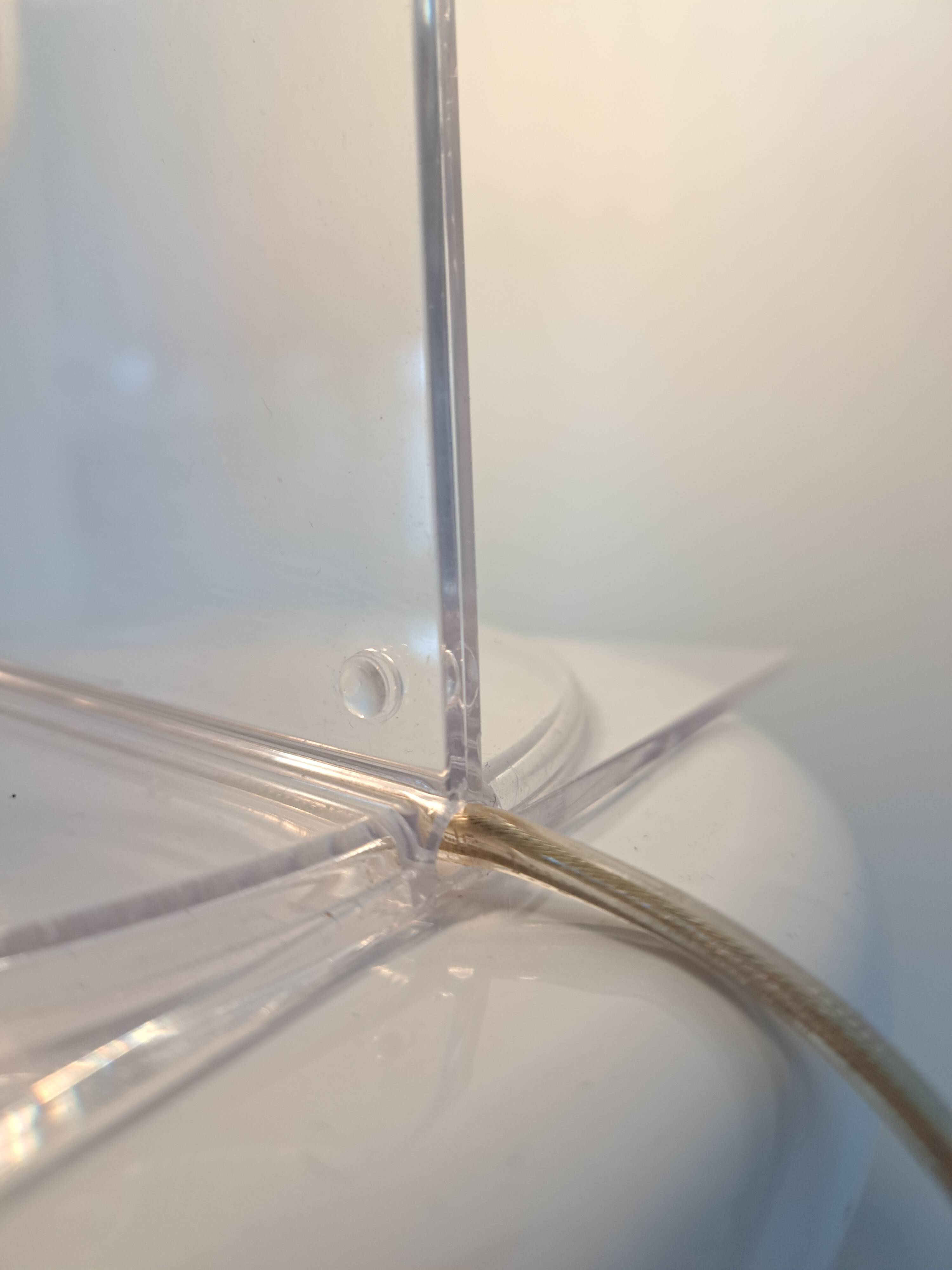 Pair of vintage Take plexiglass bedside lamps by Kartell