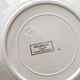 6 antique flat plates made of ironstone "Géranium" Sarreguemines