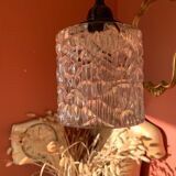 Hanging lamp moulded glass