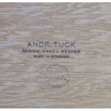 Rolling table in oak designed by Hans J. Wegner