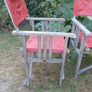 Paire de fauteuils pliables