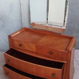 Austinsuite dressing table chest of drawers in Art Deco style oak 1960