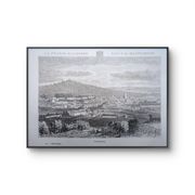 Vesoul, Haute-Saône, printed illustration from 1883.