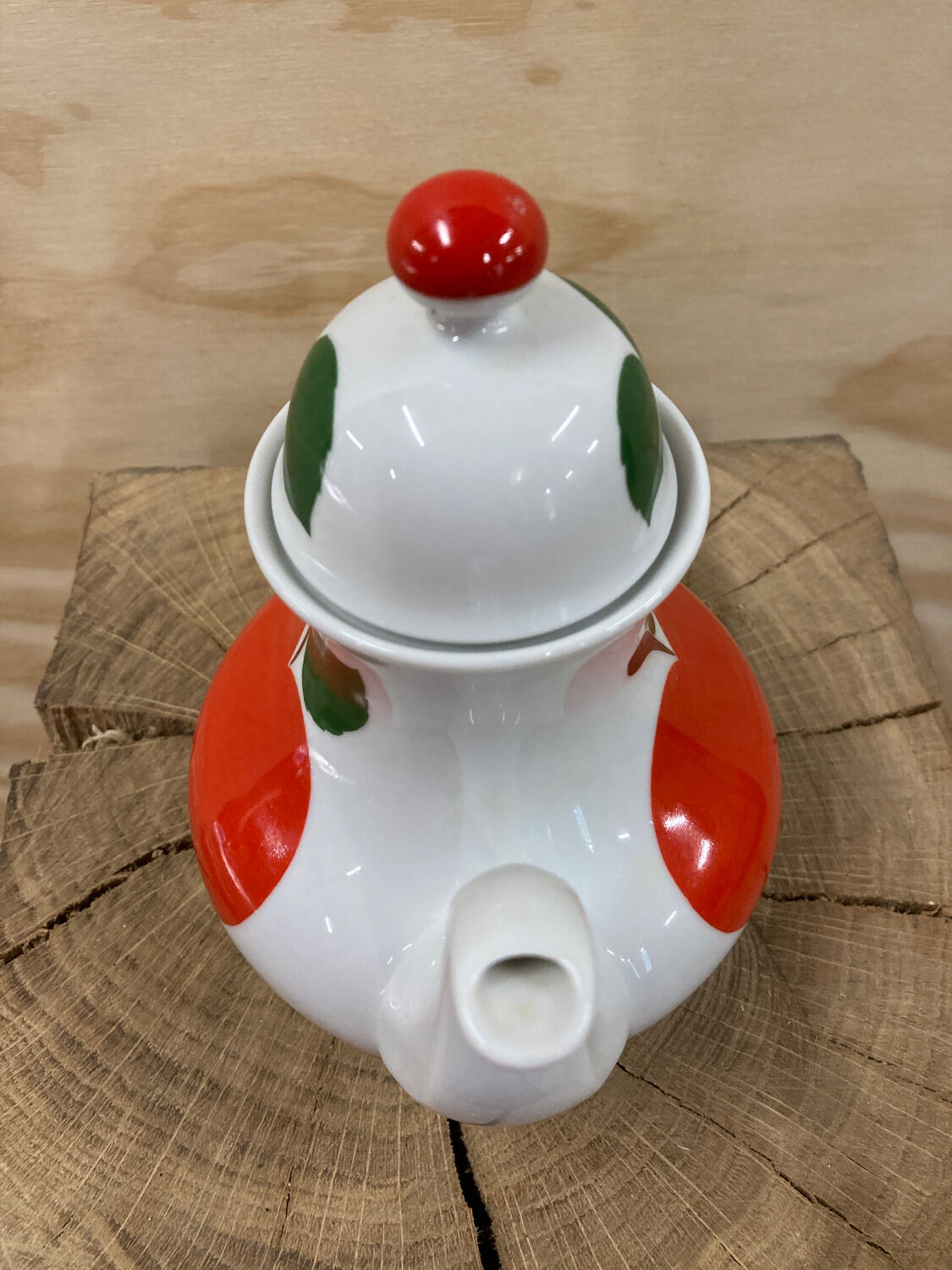 Vintage German Seltmann Bavaria Apple Teapot / fruit