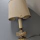 Lampe pied bronze doré style rocaille