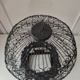 Metal and wood birdcage