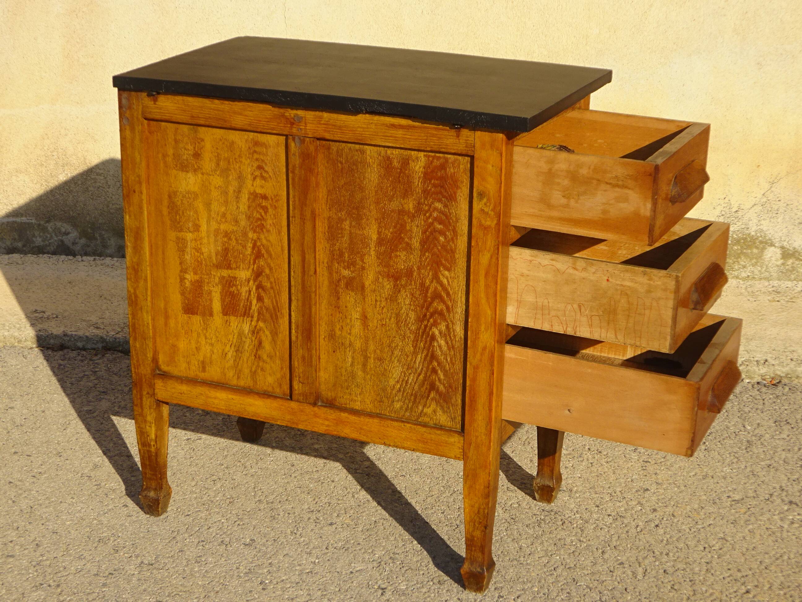 Office furniture, 3 oak drawers