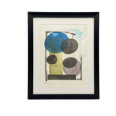 framed abstract drawing